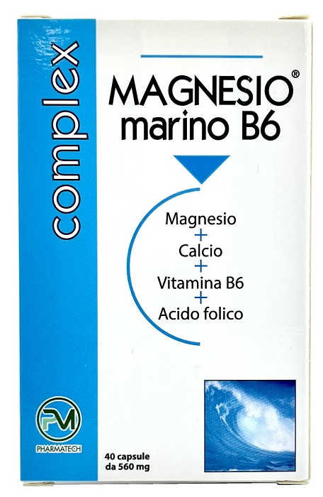 MAGNESIO MARINO B6 40 CAPSULE - pharmaluna