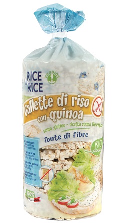 RICE&RICE GALLETTE DI RISO CON QUINOA 100 G SENZA LIEVITO - pharmaluna