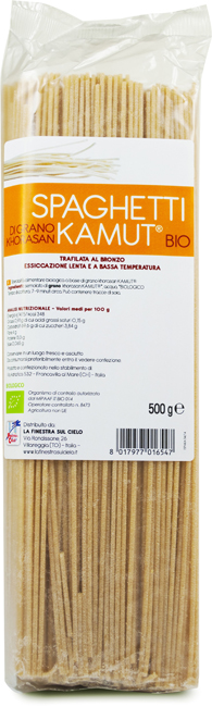 SPAGHETTI DI KAMUT BIO 500 G - pharmaluna
