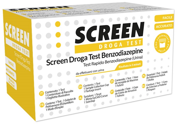 DROGA TEST CHE RILEVA UNA SOSTANZA BENZODIAZEPINE SCREEN DROGA TEST BENZODIAZEPINE - pharmaluna
