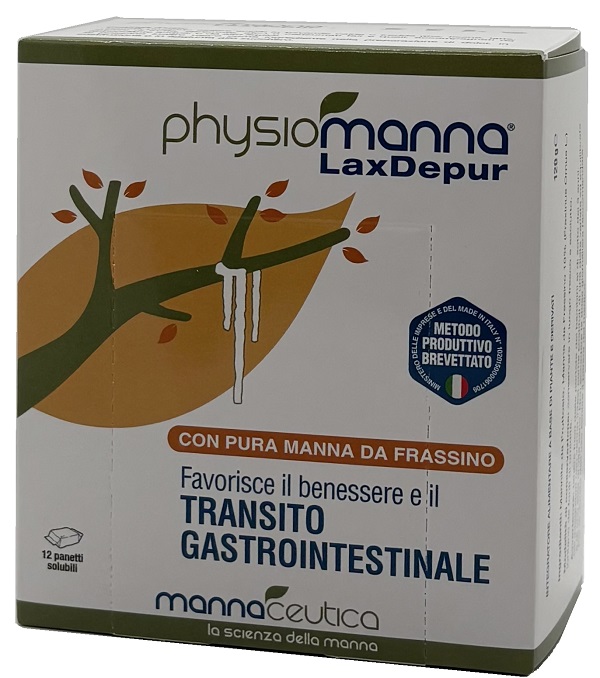 PHYSIOMANNA LAXDEPUR MANNITE DUFOUR 12 PANETTI SOLUBILI DA 10 G - pharmaluna
