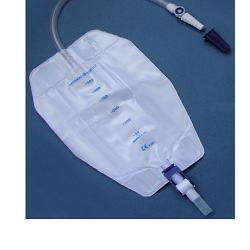 SACCA DI DRENAGGIO DA GAMBA PER INCONTINENZA A TRE CAMERE COMFORT 500CC A BASSO PROFILO IN PVC LATO IN PELLE RICOPERTO DI TESSUTO NON TESSUTO SENZA PUNTO DI PRELIEVO 45CM 8 PEZZI - pharmaluna