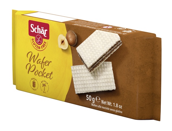 SCHAR WAFER POCKET ALLA NOCCIOLA 50 G - pharmaluna