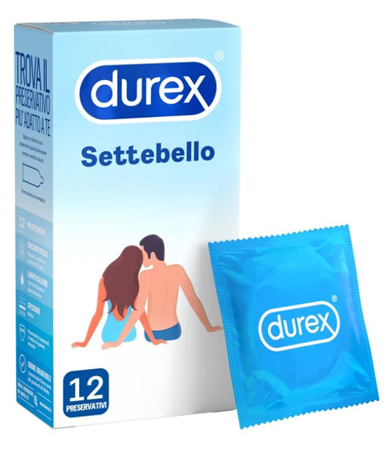 PROFILATTICO DUREX SETTEBELLO CLASSICO 12 PEZZI - pharmaluna