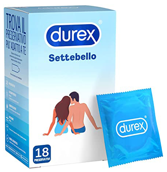 PROFILATTICO DUREX SETTEBELLO CLASSICO 18 PEZZI - pharmaluna