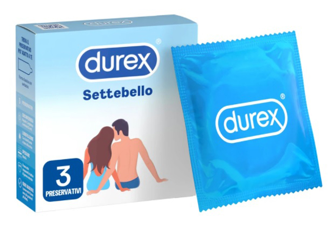 PROFILATTICO DUREX SETTEBELLO CLASSICO 3 PEZZI - pharmaluna