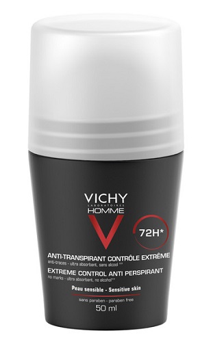 VICHY HOMME DEO ROLL-ON ANTI-TRASPIRANTE 50 ML - pharmaluna