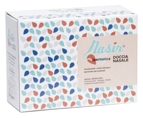SOLUZIONE FISIOLOGICA IPERTONICA STERILE NASIR 8 SACCHE VERSIONE DA 250ML - pharmaluna