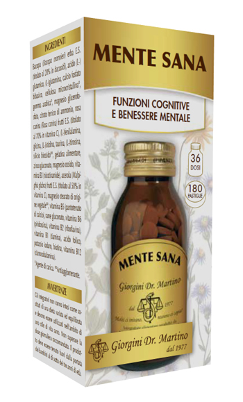 MENTE SANA 180 PASTIGLIE - pharmaluna