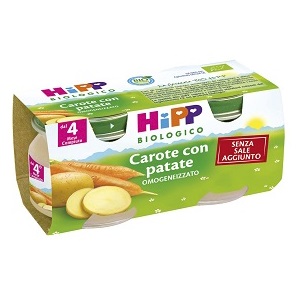 HIPP BIO HIPP BIO OMOGENEIZZATO CAROTE CON PATATE 2X80 G - pharmaluna