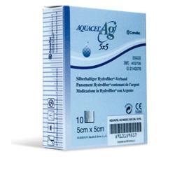 MEDICAZIONE SPECIALE ATTIVA AQUACEL AG MEDIC 5X5CM 10 PEZZI - pharmaluna