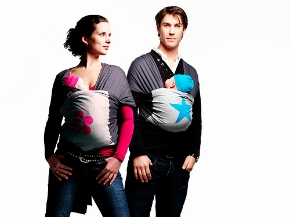 FASCIA PORTA BEBE' STRETCH WRAP DELUXE ANTHRACITE - pharmaluna