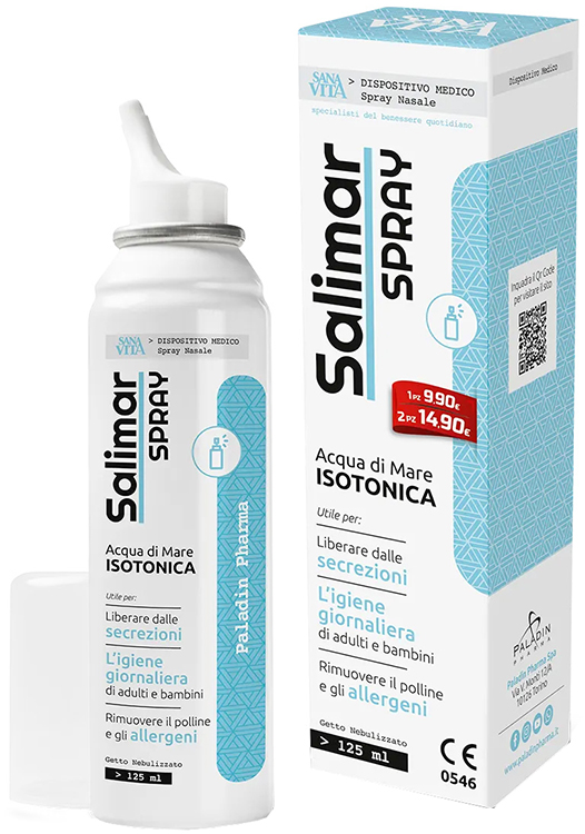 SANAVITA SALIMAR SPRAY NASALE NEW 125 ML - pharmaluna