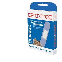 CEROXMED CLASSIC TRASPARENTI 7,2 CM X 1,9 CM 20 CEROTTI MEDI - pharmaluna