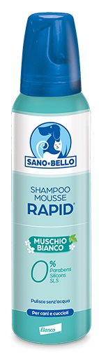 SANO E BELLO SHAMPOO MOUSSE RAPID NF MUSCHIO BIANCO 300 ML - pharmaluna