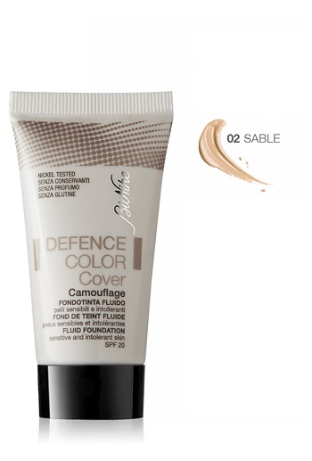 DEFENCE COLOR COVER FONDOTINTA FLUIDO 02 SABLE 30 ML - pharmaluna