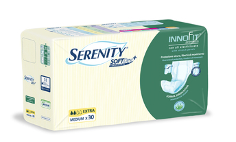 PANNOLONE PER INCONTINENZA SERENITY INNOFIT PREMIUM SOFTDRY+ EXTRA M 30 PEZZI - pharmaluna