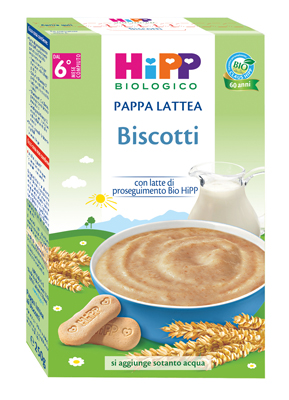 HIPP BIO PAPPA LATTEA BISCOTTI 250 G - pharmaluna
