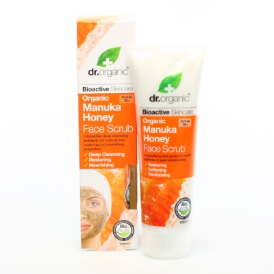 DR ORGANIC MANUKA HONEY FACE SCRUB 125 ML - pharmaluna