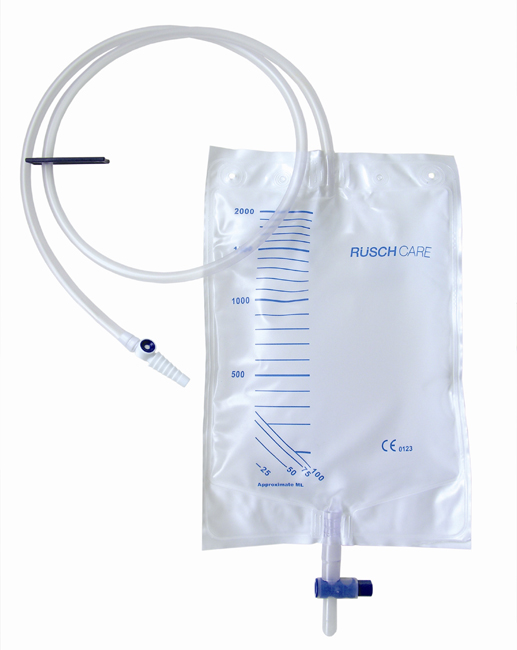 SACCA DI DRENAGGIO LETTO PER INCONTINENZA 2000ML IN PVC CON VALVOLA DI NON RITORNO E SCARICO STERILE CON TUBO DI RACCORDO 120CM 1 PEZZO RIUTILIZZABILE - pharmaluna