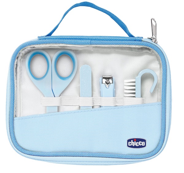 CHICCO SET UNGHIE BAMBINO AZZURRO-VERDE - pharmaluna