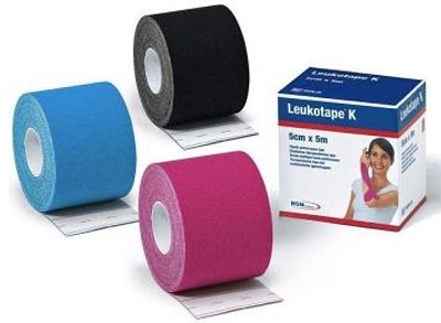 BENDA ADESIVA LEUKOTAPE K PER TAPING FISIOTERAPICO LARGHEZZA 5 CM LUNGHEZZA 5 M COLORE ROSA IN ROTOLO - pharmaluna