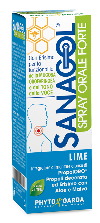 SANAGOL SPRAY FORTE PROPOLI LIME 20 ML - pharmaluna