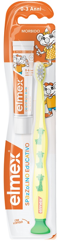 ELMEX SPAZZOLINO BIMBI EDUCATIVO NEW 0-3 ANNI - pharmaluna