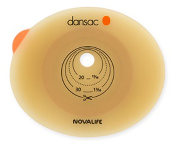 PLACCA PER COLO ILEO ED UROSTOMIA DANSAC NOVALIFE2 55MM RITAGLIABILE 10-47 - pharmaluna