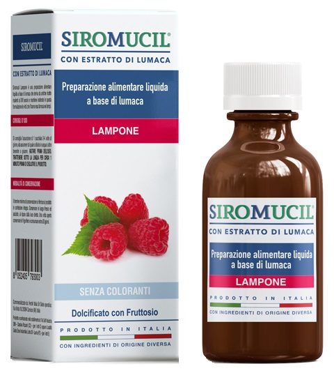SIROMUCIL PREPARATO ALIMENTARE CON ESTRATTO DI LUMACA AL LAMPONE 150 ML - pharmaluna