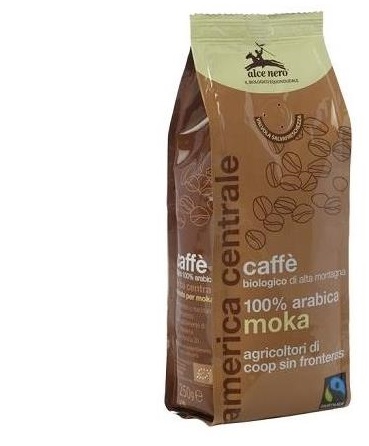 CAFFE' 100% ARABICA BIO MOKA FAIRTRADE 250 G - pharmaluna