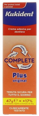 KUKIDENT PLUS COMPLETE CREMA ADESIVA PER PROTESI DENTARIE 47 G - pharmaluna