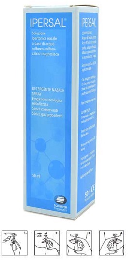 SOLUZIONE IPERTONICA IPERSAL SPRAY NASALE 50 ML - pharmaluna