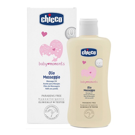 CHICCO COSMETICI BABY MOMENTS OLIO MASSAGGIO 200 ML - pharmaluna