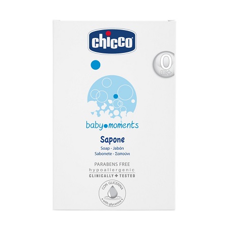 CHICCO COSMETICI BABY MOMENTS SAPONETTA 100 G - pharmaluna