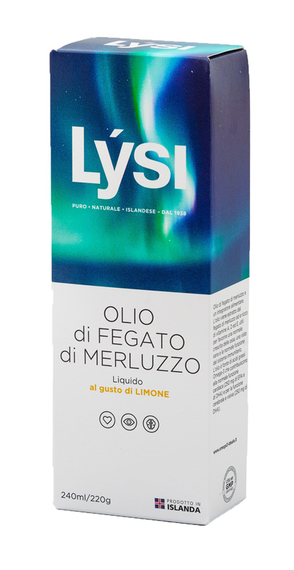 LYSI OLIO FEGATO MERLUZZO LIMONE 240 ML - pharmaluna