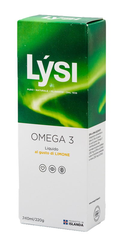 LYSI OMEGA3 LIQUIDO LIMONE 240 ML - pharmaluna
