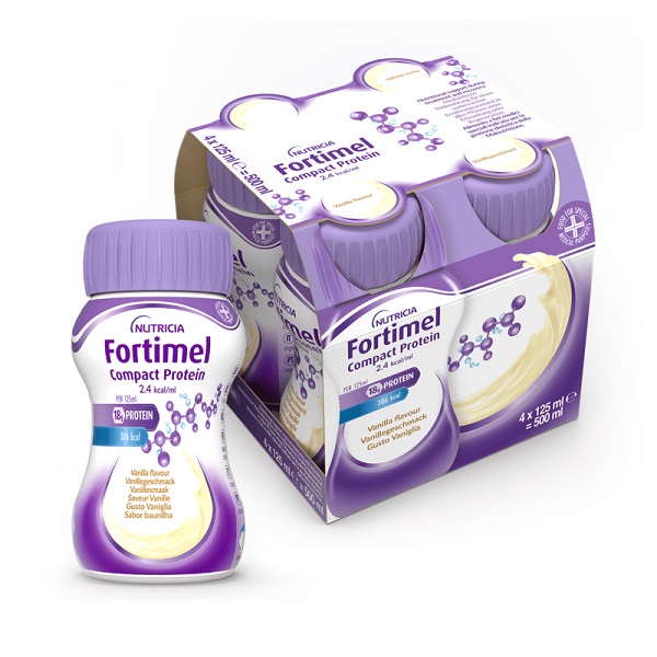FORTIMEL COMPACT PROTEIN VANIGLIA 4 BOTTIGLIE DA 125 ML - pharmaluna
