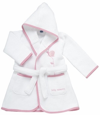 CHICCO ACCAPPATOIO PIQ ROSA LUMACA 12 MESI+ - pharmaluna