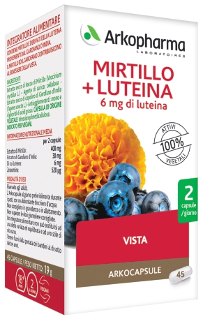 ARKO CAPSULE MIRTILLO+LUTEINA 45 CAPSULE - pharmaluna