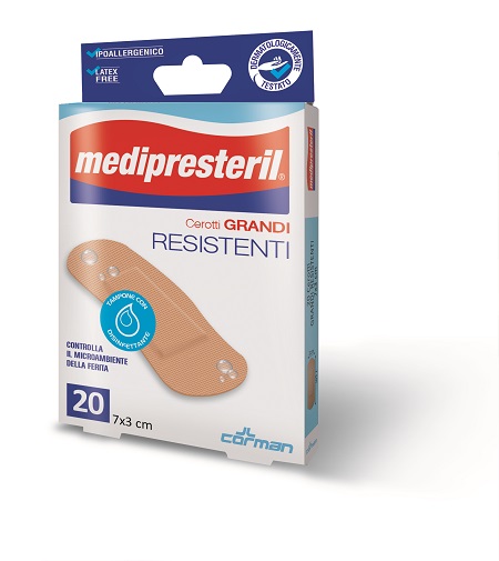 CEROTTO MEDIO MEDIPRESTERIL RESISTENTE 7X2CM 20 PEZZI - pharmaluna