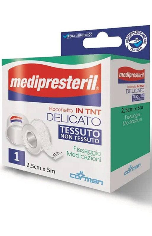 CEROTTO MEDIPRESTERIL DISPENSER TESSUTO NON TESSUTO 5X250CM - pharmaluna