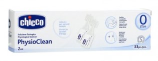 CHICCO PHYSIOCLEAN SOLUZIONE FISIOLOGICA 33 FLACONCINI 2 ML - pharmaluna