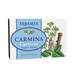 CARMINA CARBONE 24 CAPSULE VEGETALI 12 G - pharmaluna