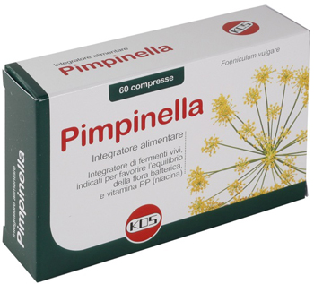 PIMPINELLA INTEGRATORE ALIMENTARE PER APPARATO DIGERENTE 60 COMPRESSE SCATOLA 48 G - pharmaluna