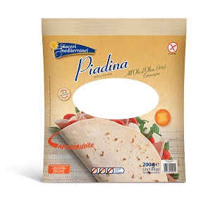 PIACERI MEDITERRANEI PIADINA OLIO D'OLIVA 200 GRAMMI - pharmaluna