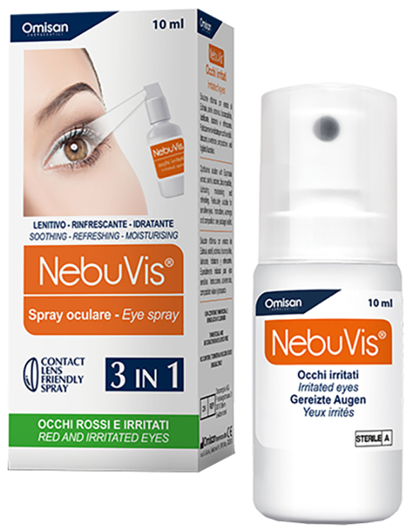 NEBUVIS OCCHI IRRITATI SPRAY 10 ML 1 PEZZO - pharmaluna