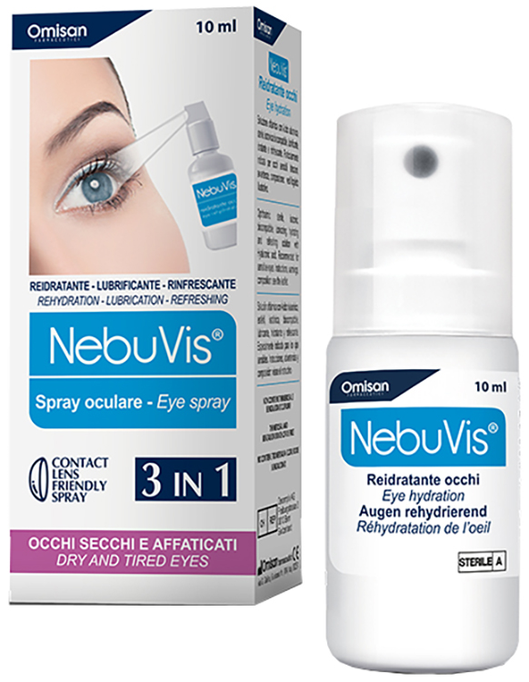 NEBUVIS REIDRATANTE OCCHI SPRAY 10 ML 1 PEZZO - pharmaluna
