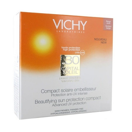 VICHY CAPITAL SOLEIL COMPACT CLAIRE 30 10 G - pharmaluna