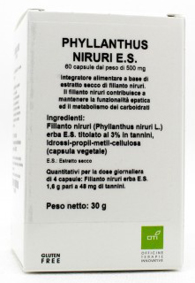 PHYLLANTHUS NIRURI ESTRATTO SECCO 60 CAPSULE - pharmaluna